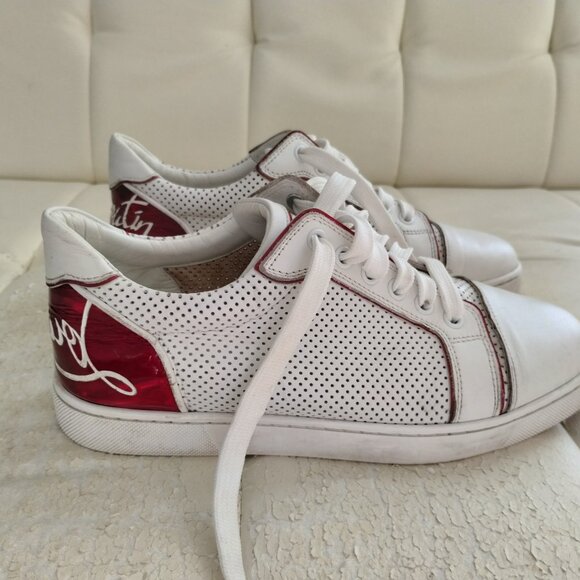 Women's Size US 7 (37) Christian Louboutin Fun Vieira Leather Sneakers - Picture 4 of 15